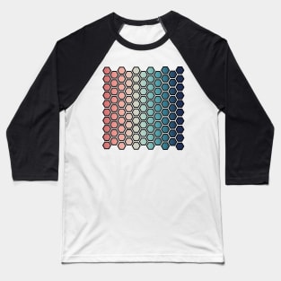 Gradient honeycombs Baseball T-Shirt